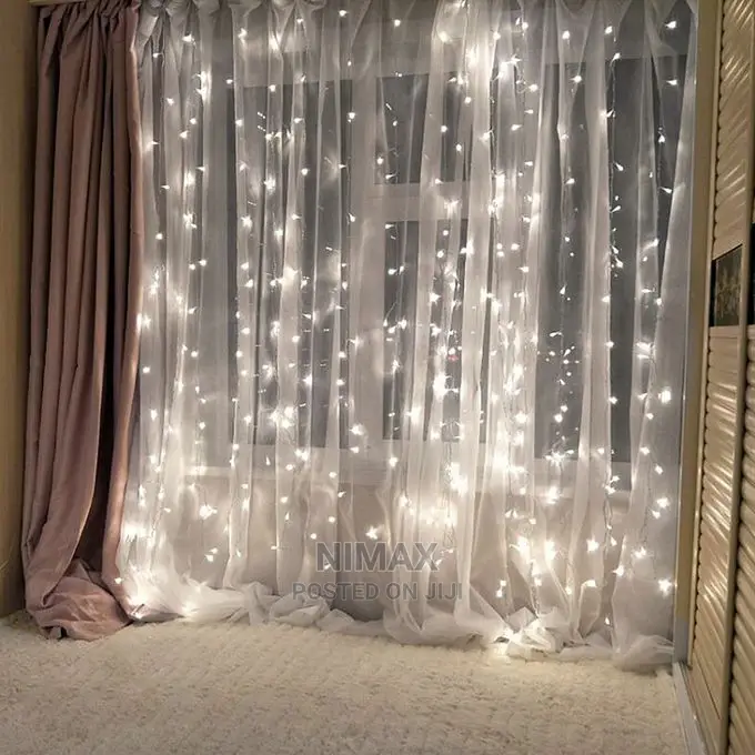 Christmas Cool White 3x3 Curtain LED Lights