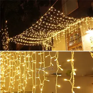 Christmas Large Warm White 3x3 Curtain Dropping LED Lights
