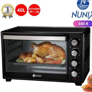 Nunix 40l Electric Oven With Free Rotisserie,Baking Tray