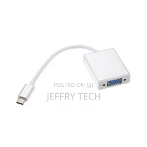 Type-C to Female Vga Adapter Cable Converter Usb-C Hdtv For