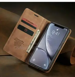 iPhone 12 Pro Max Caseme Leather Flip Cover With Card Holder