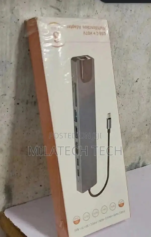Multifunction 8 in 1 Type C Adapter