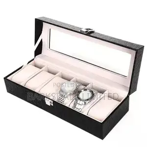 Watches Display Holding Organizer Box Case Jewelry 6 Pod