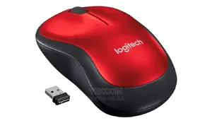 Logitech M185 Wireless Optical Mouse Red