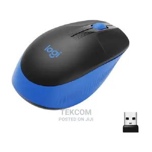 Logitech Wireless Mouse Full Size M190 Blue