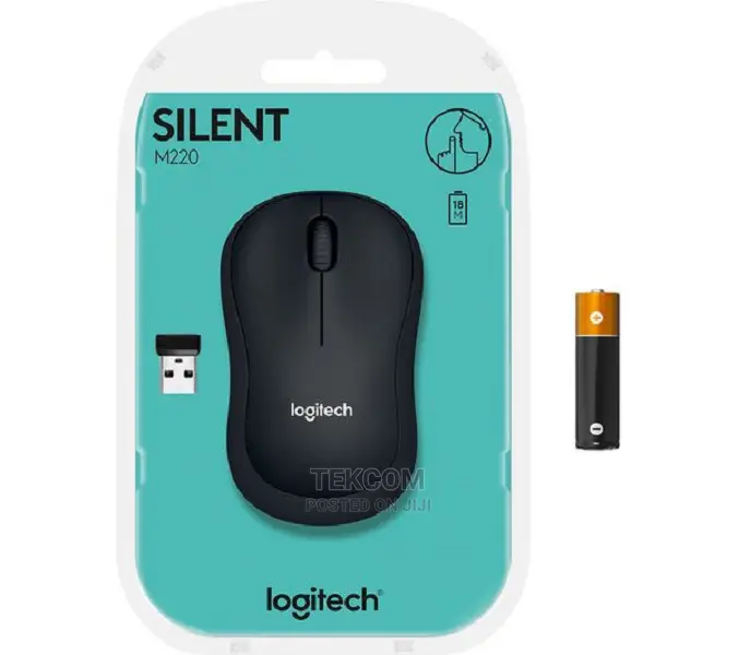 Logitech Wireless Mouse Silent M220 Charcoal