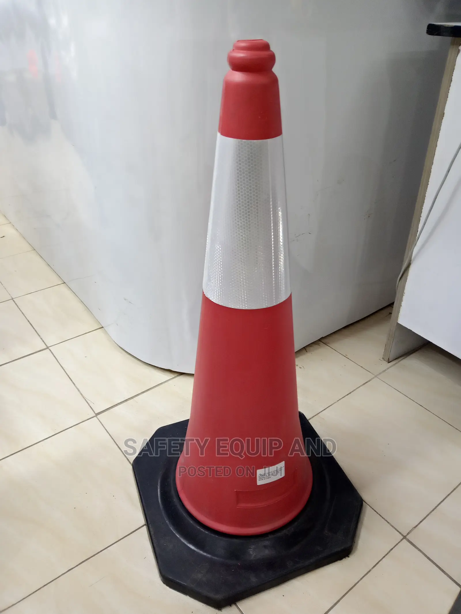 RS Pro Red White Reflective Cone