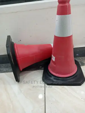 Traffic Cones Indicating Road Works