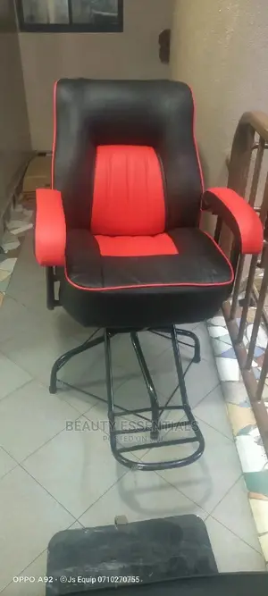 Simple Black Red Local Chair