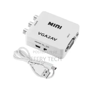 15pin VGA Female to 3pin 3 RCA AV Female 1080P Video Adapter