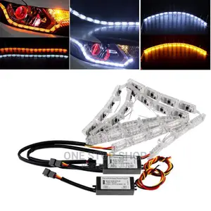 2pcs Flexible Crystal DRL LED Light Strip