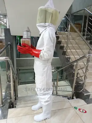Bee Suits With Red Gloves and White Gumboots Available