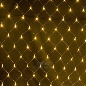 Christmas Led 3x3mtrs Net Mesh Warm White Curtain Lights