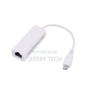 Micro USB to Ethernet Cable Interface Ethernet Adapter OTG W