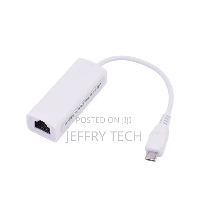 Micro USB to Ethernet Cable Interface Ethernet Adapter OTG W
