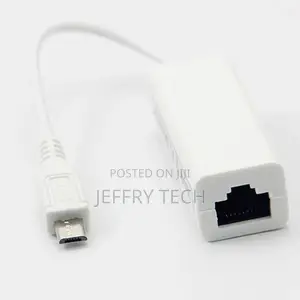 Micro USB to Ethernet Cable Interface Ethernet Adapter OTG W