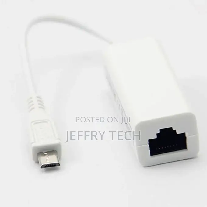 Micro USB to Ethernet Cable Interface Ethernet Adapter OTG W