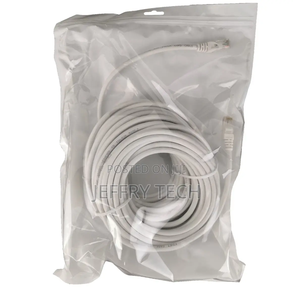 20m White Ethernet Network Lan Cable CAT6 UTP 1000mbps RJ45