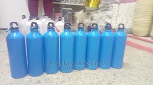 Blue Metallic Engraving Bottle