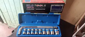 MLG 10pcs Chrome Vanadium 1/2 DR. Socket Wrench Set