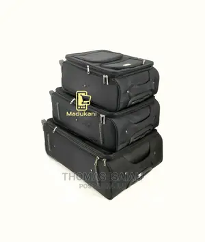 3PCS Softside Expandable Deluxe Luggage Suitcase With TSA Lo