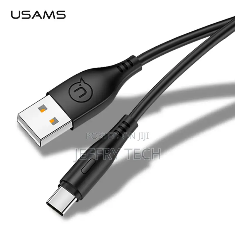 USAMS PVC 1m 2A Type-C USB Charging Cable Charger Data Type