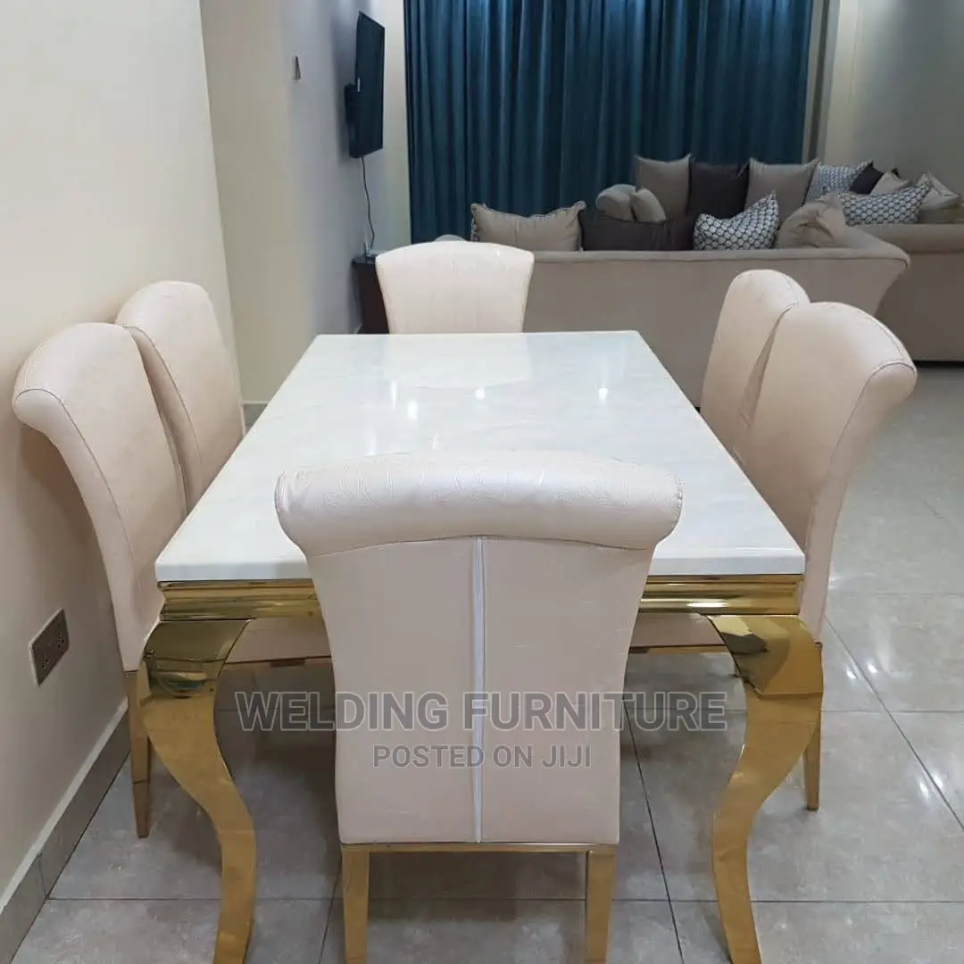 Marble Table With 6 Seat