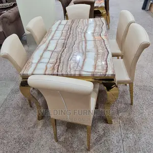 Marble Table + 6 Seat