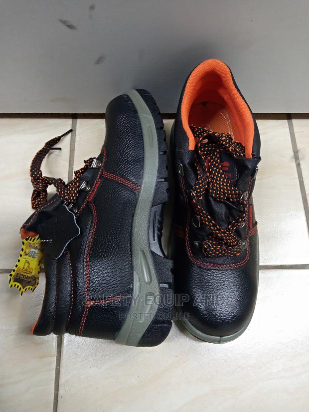 Black Leather Safety Boots(Rocklander) - main view