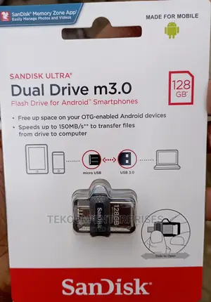 Sandisk Dual Drive M3.0 128GB Flash Drive