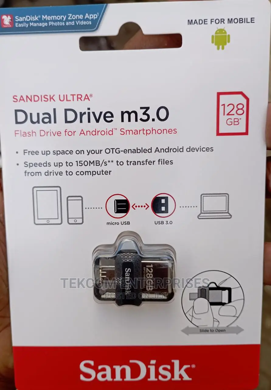 Sandisk Dual Drive M3.0 128GB Flash Drive