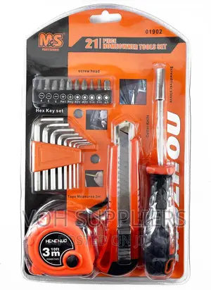21 Pieces General Household Hand Tool Kit Homeowner Repair T