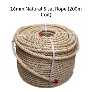 16mm Natural Sisal Rope (200m Coil)