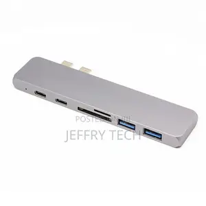 USB C Hub 7 in 1 Aluminum Type-C Hub Adapter ,HDMI Hub For