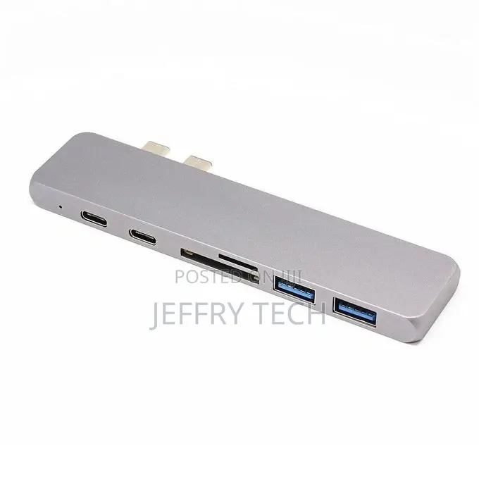 USB C Hub 7 in 1 Aluminum Type-C Hub Adapter ,HDMI Hub For
