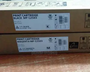 Magenta and Black Toner - Ricoh Mpc2503
