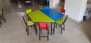 Trapezium Table Chair for School