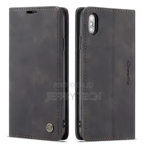 iPhone XS Case, Retro PU Leather TPU Inner Wallet Case [Card