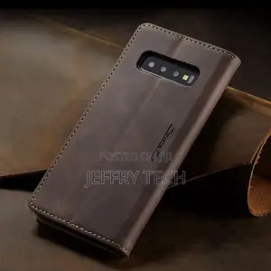 Galaxy S10 Plus Case, Retro PU Leather TPU Inner Wallet Case