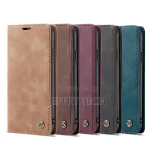 iPhone XS Case, Retro PU Leather TPU Inner Wallet Case [Car