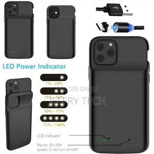 For iPhone X XR XS Max Battery Charging Case Cover Portable