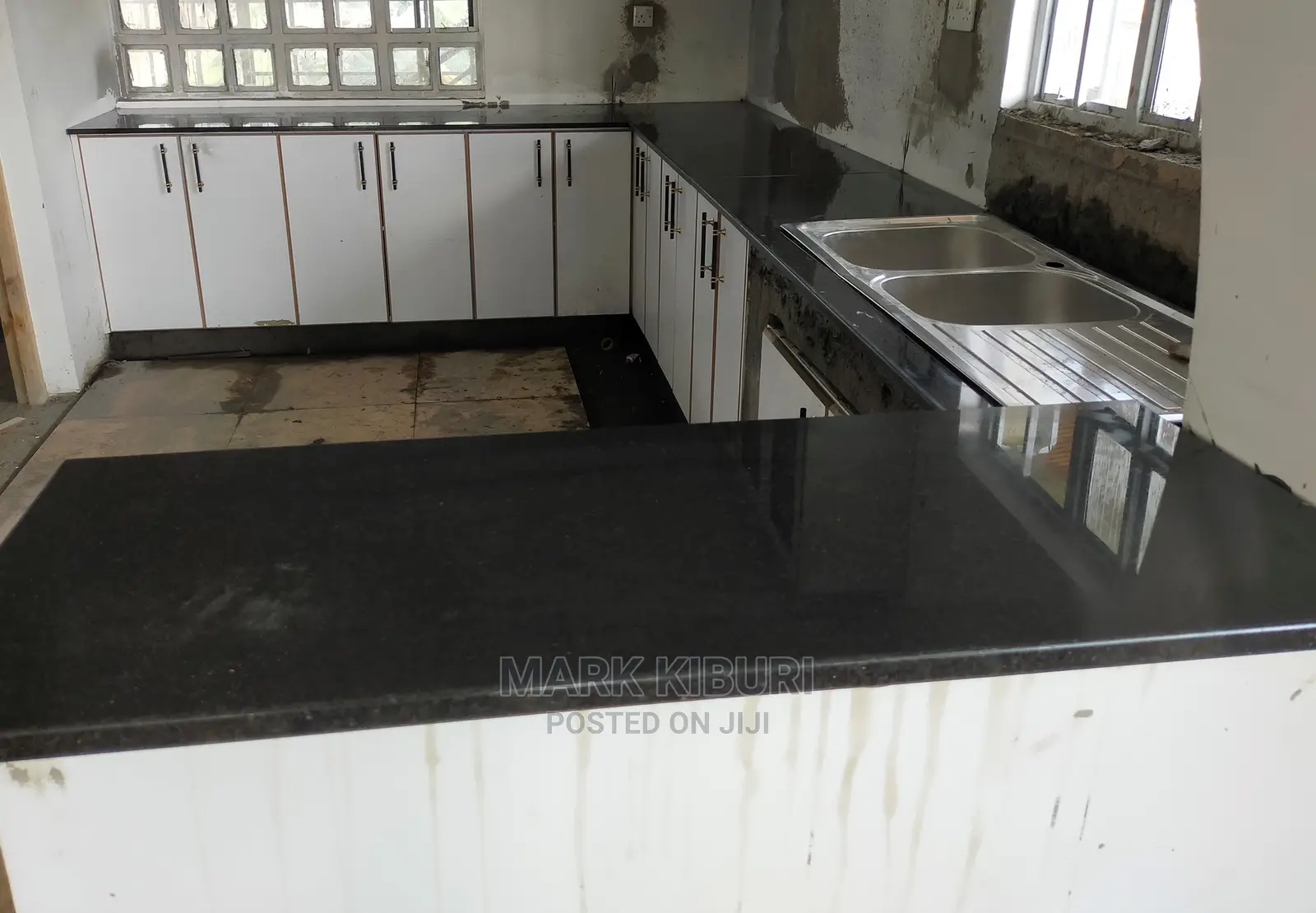 .Black. Granite.