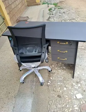 Office Desk and Office Chairs