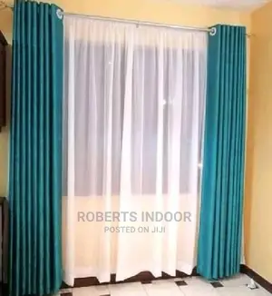 Turquoise Blue Elegant Curtain