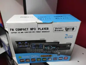 Bluetooth Car Radio With FM, Usb, Aux and Mem Card Slot