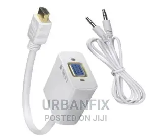 HDMI to VGA Adapter With Audio Cable