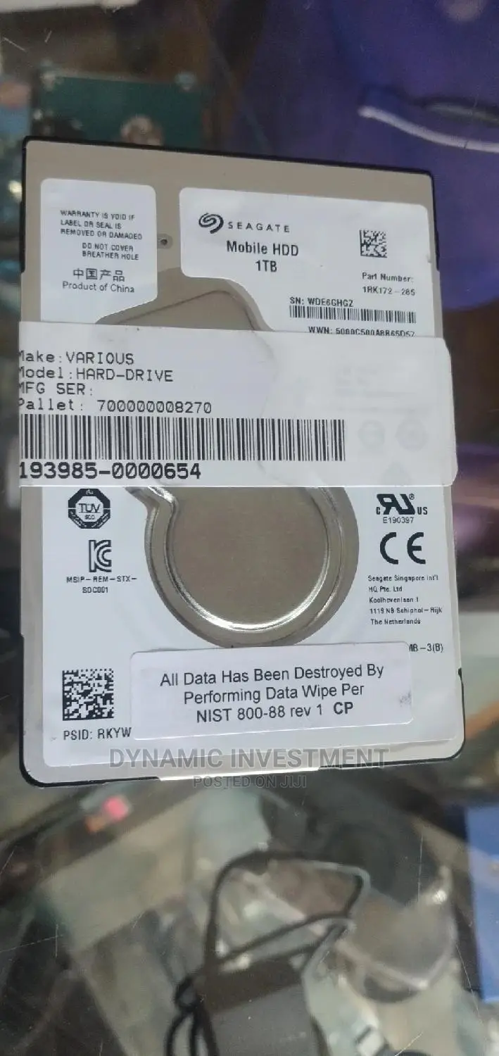 Seagate 1tb Laptop Hardisks