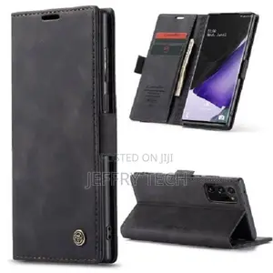 Wallet Stand Magnetic Flip Case for Samsung Note 20 - Black