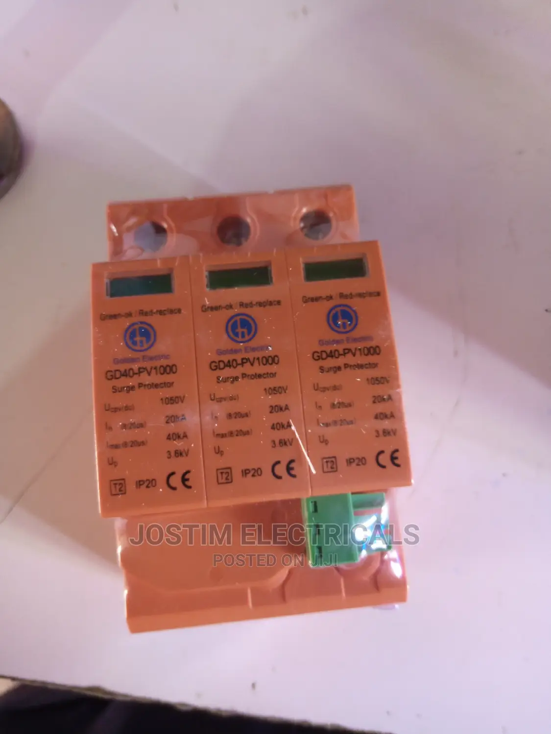 3pole Dc Surge Protective Device 40 Ka
