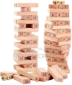 Wooden Jenga Tower